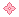 A small, pink star shape.