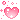 A bouncing pixelated heart.