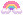 A small pixelated rainbow.