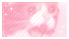 deviantART stamp featuring the crying cat image with a pink sparkly overlay.